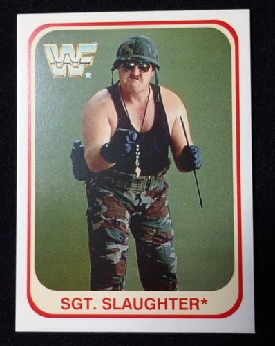 Card sgt slaughter 101 - card,